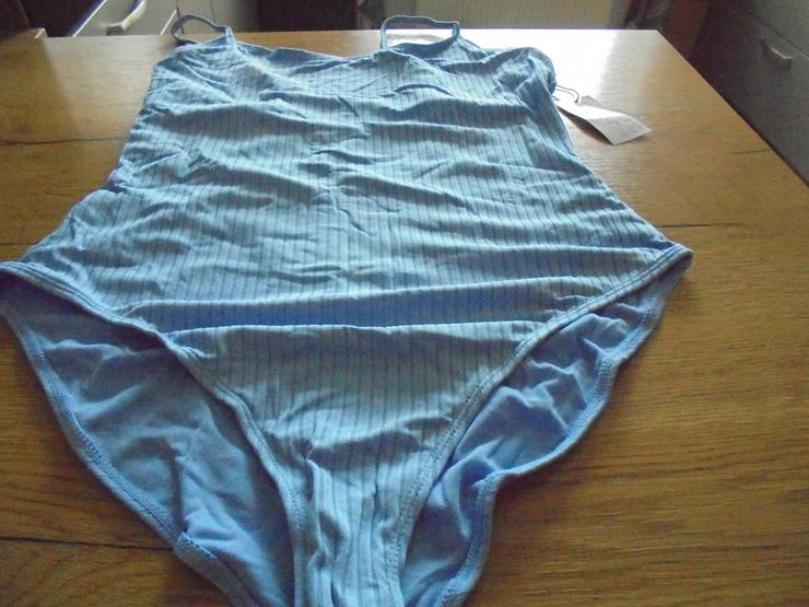 Neu Damen Badeanzug Bikini Einteiler Hellblau Gr 46 leichte Qualität Bademode
