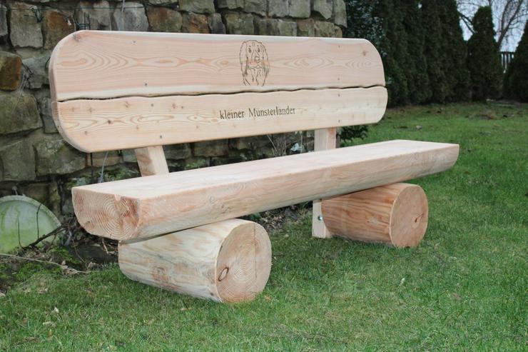 Bild 5: Gartenbank mit Gravur. Hochzeitsgeschenk. Rentners Geschenk