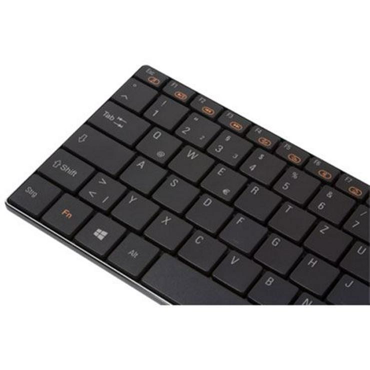 Bild 4: Typhoon Elegant Touch Kabellose Tastatur schwarz, Ultradünn, Kabel