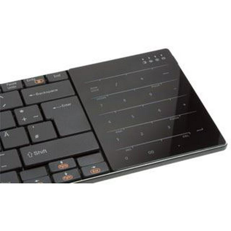Bild 3: Typhoon Elegant Touch Kabellose Tastatur schwarz, Ultradünn, Kabel