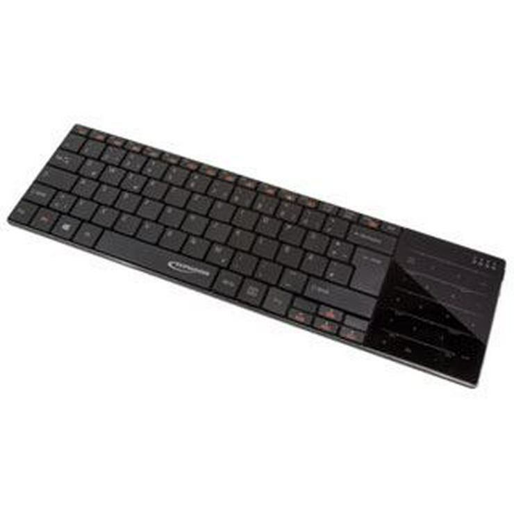 Typhoon Elegant Touch Kabellose Tastatur schwarz, Ultradünn, Kabel