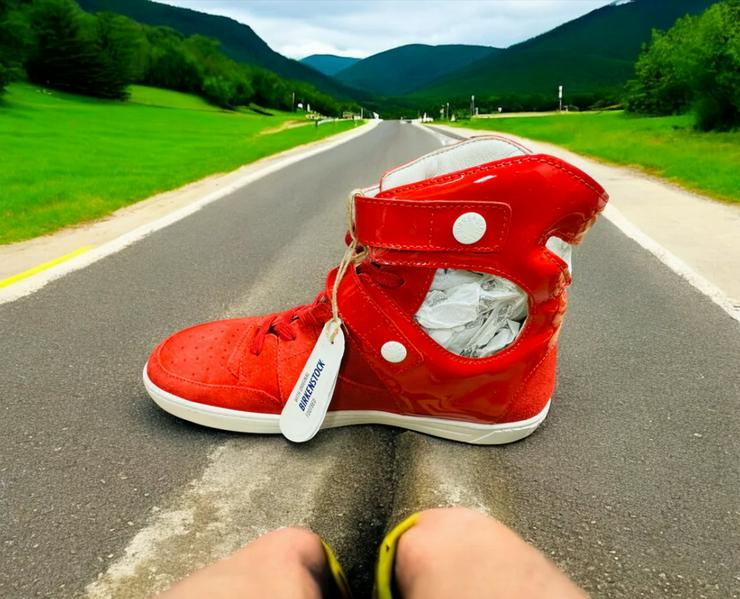 Bild 4: Birkenstock Thessaloniki Damen Sneaker in Rot Herstellernummer : 1004558 ( Letzte Stück )