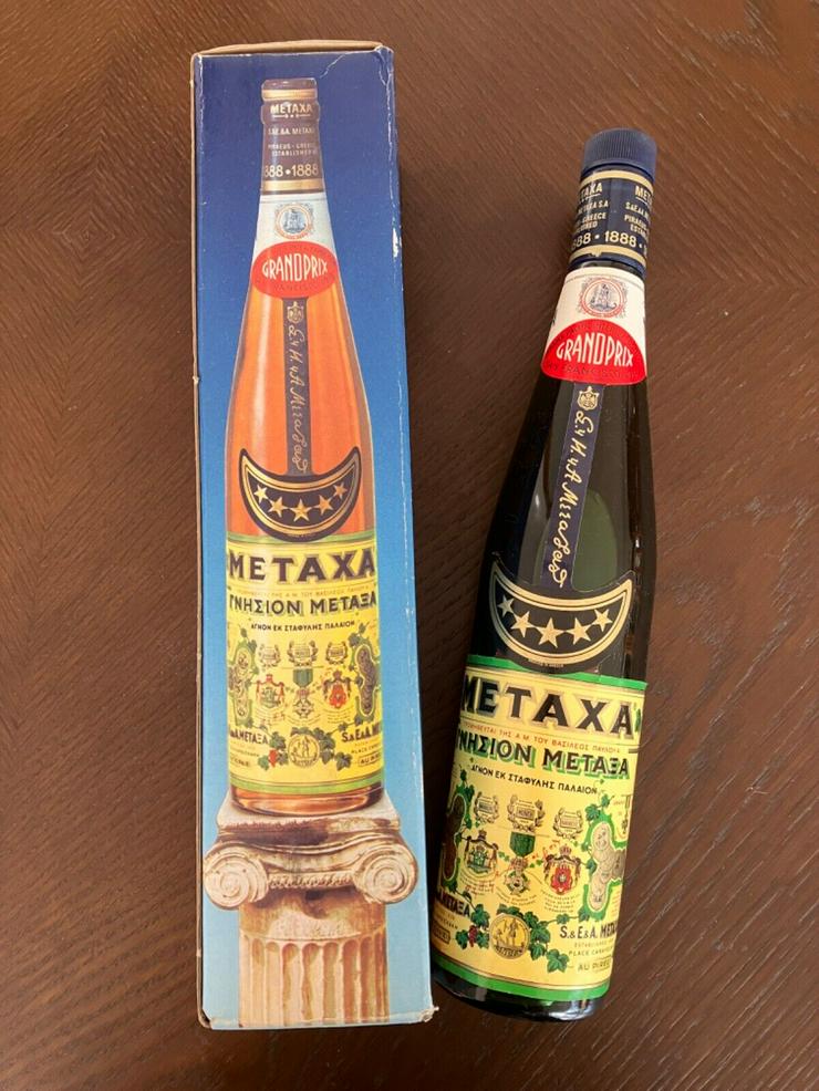 M E T A X A  -  5 STERN - 38 % Vol. - 1,0 Ltr. - mind. 50 JAHRE ALT - KELLERFUND