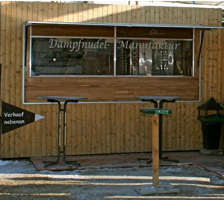 Damfnudelmanufaktur auf Münchner Weihnachtsmarkt