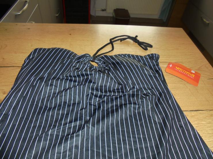 Bild 2: NEU: Damen Tankini Oberteil Gr. 40 schwarz/weiß gestreift v. Octopus