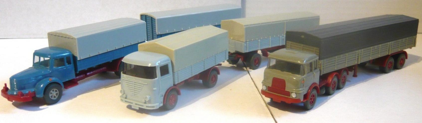Bild 2: Wiking alt 1:87 Büssing LU7 Krupp Titan Krupp 806 Lastzüge Sattelzug