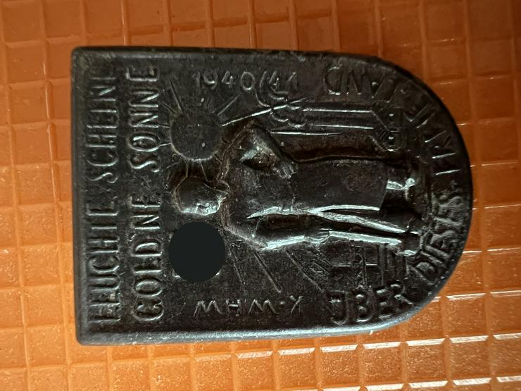  WHW Metallabzeichen von 1940/41 Gau Koblenz-Trier 2. Weltkrieg