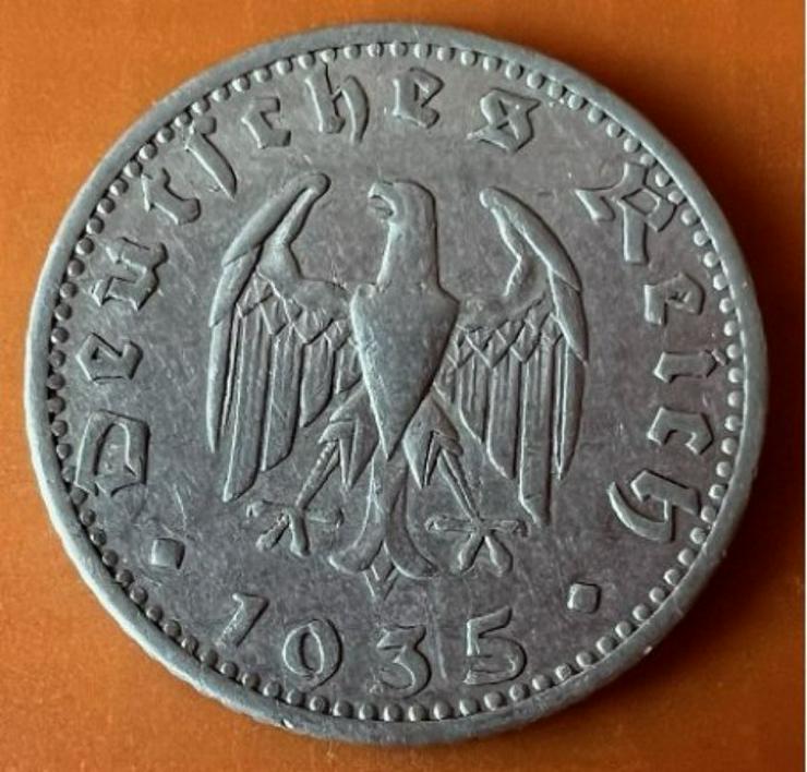 50 Reichspfennig 1935 "A" Kursmünze Deutsches Reich