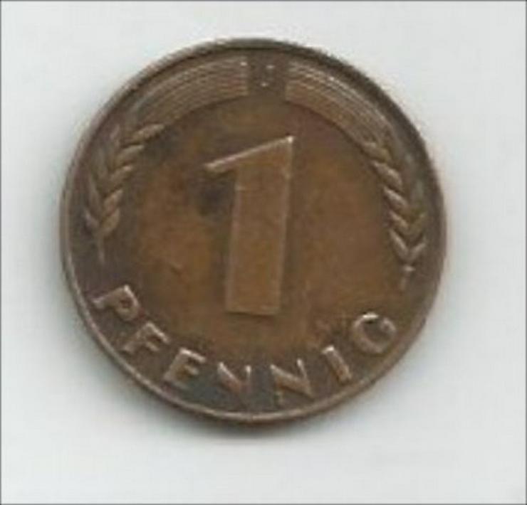Bild 3:  Je eine 1 Pfennig Münze der Bank Deutscher Länder von 1948 + 1949 