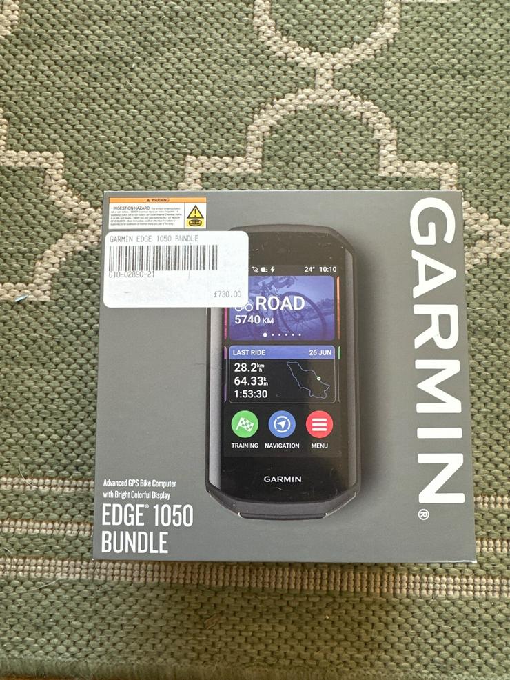 Garmin Edge 1050 Bundle Advanced Fahrradcomputer GPS - Schwarz - Brandneu - Zubehör - Bild 1