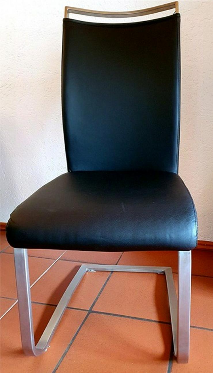 4 Schwingstühle mit Griffleiste