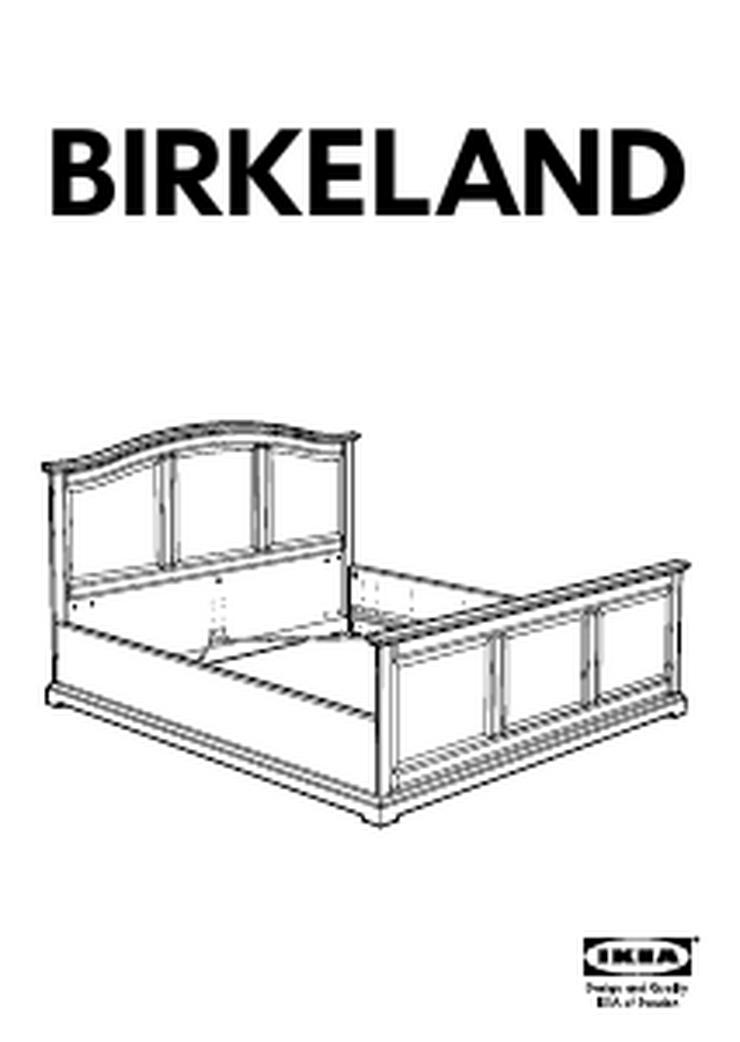 Bild 4: Ikea Birkeland Bettgestell (180x200)Farbe Creme Weiß