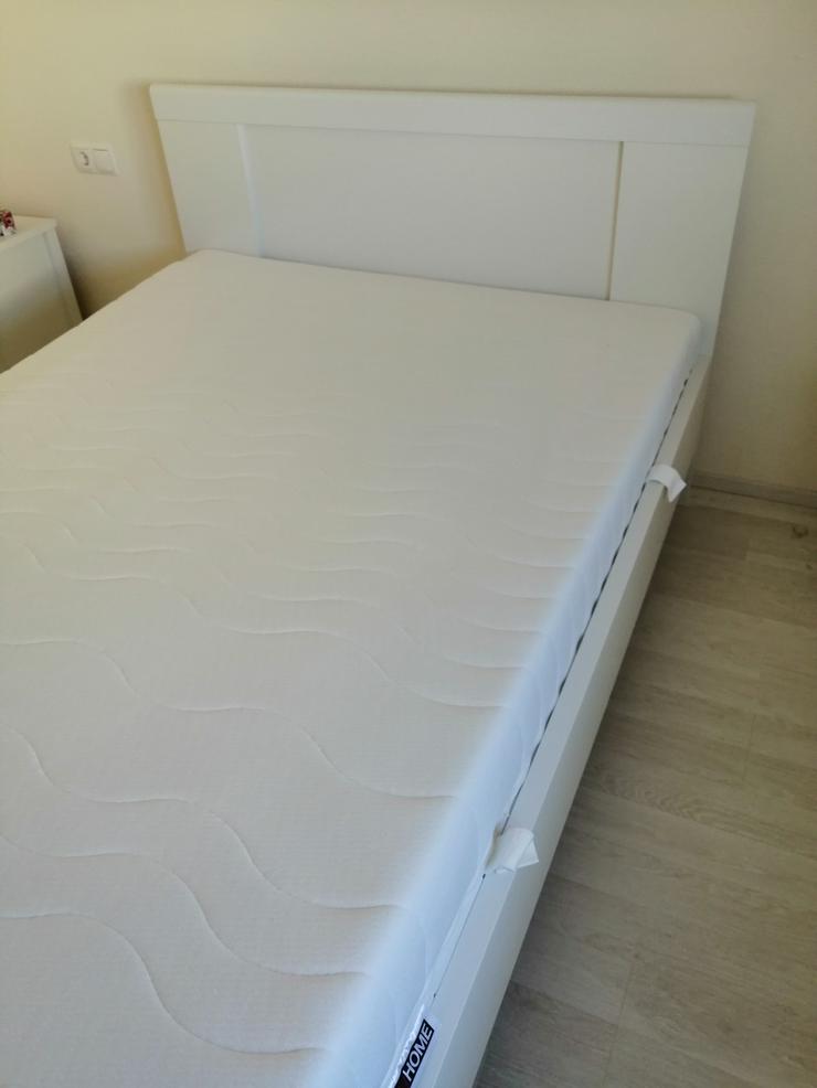 1 Jahres Bett Komfortbett Evelyn 140 x 200 cm mit Lattenrost Alpinweiß