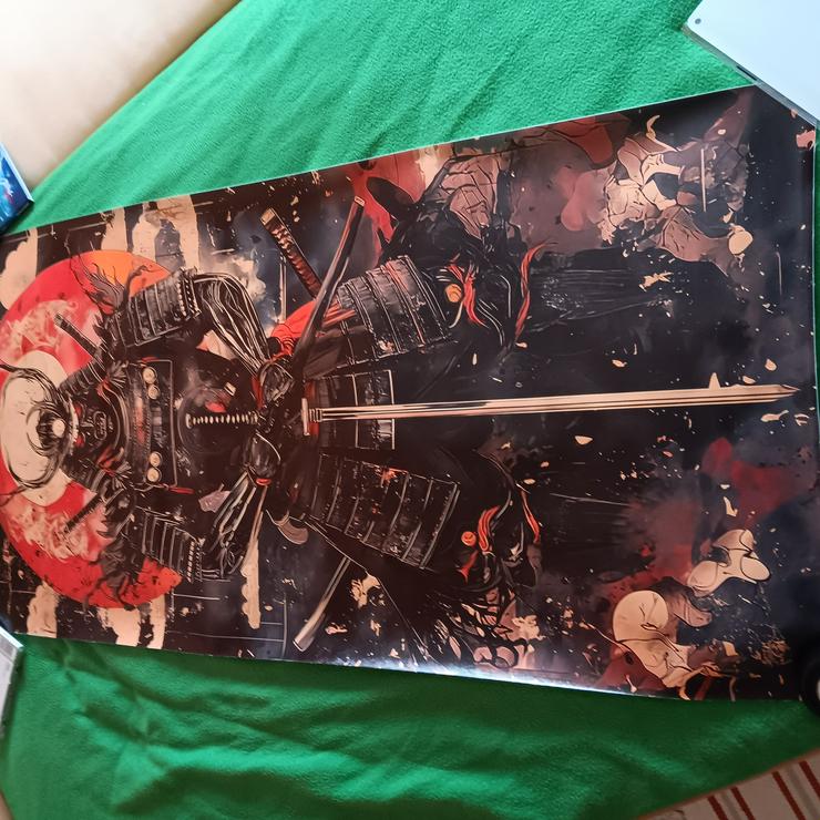 Samurai auf Leinwand-Druck