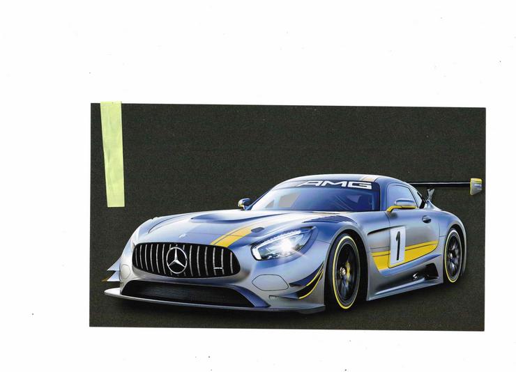 Hochglanz auf Fotopapier Mercedes AMG