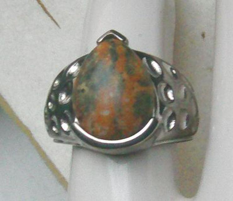 Bild 2: Ring 925 Silber mit gefassten Achatstein