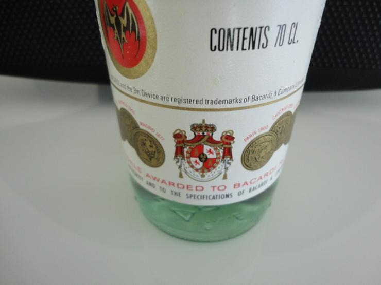 Bild 3: Bacardi Superior Carta Blanca 70cl 38% light dry NEU 70er Jahre