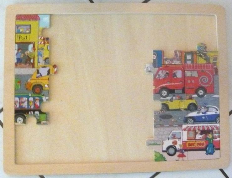 Bild 4: Holz Lernspiel Playtive Labyrinth mit Anleitung und Holzpuzzle 24 tlg.