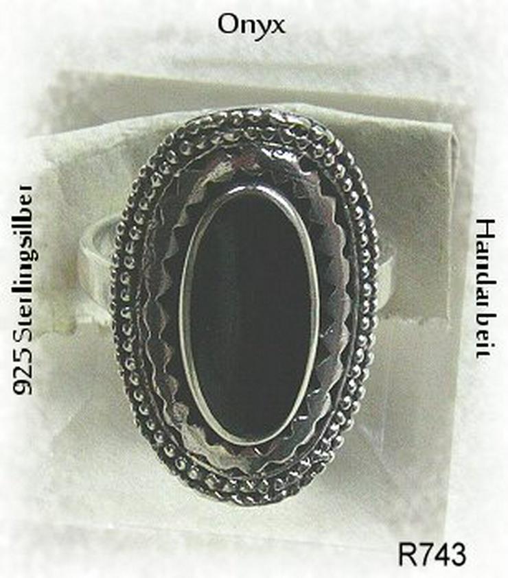 Bild 2: Ring, 925 Silber mit gefassten Onyxstein