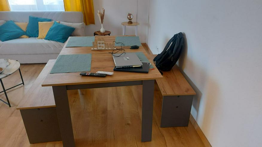 Bild 3: TISCH SET mit 2 Bänken Top zustand