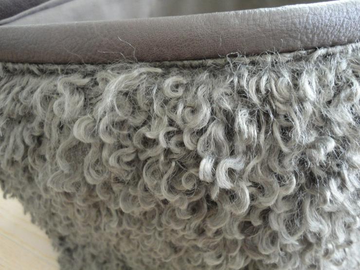 Bild 6: H&M Home großer Aufbewahrungskorb Felloptik taupe Neu/Etikett