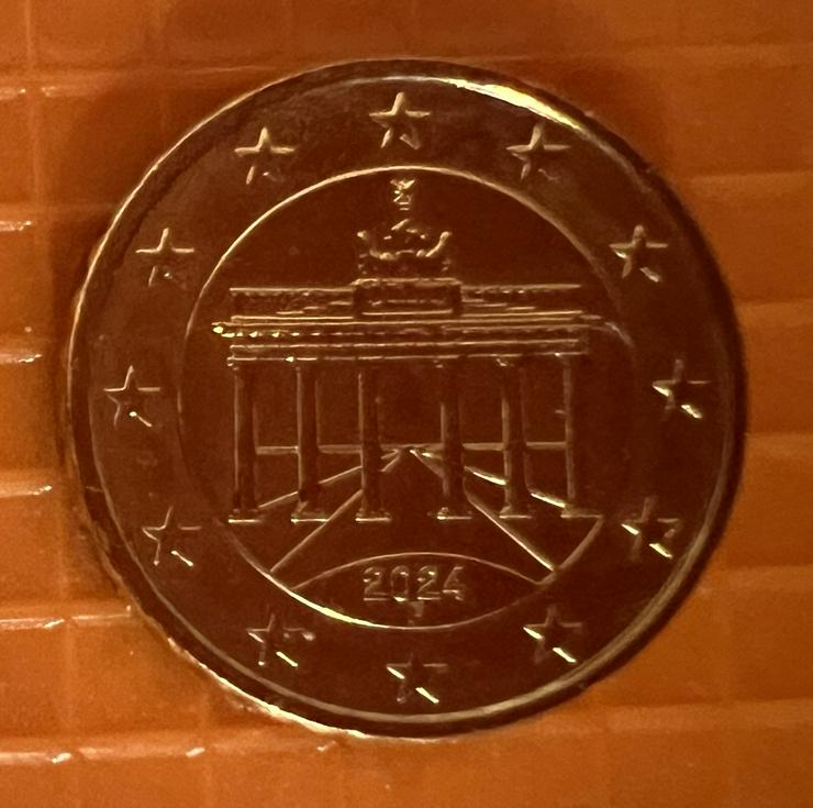 Bild 2: 10 Cent "F" Kursmünze Deutschland von 2024