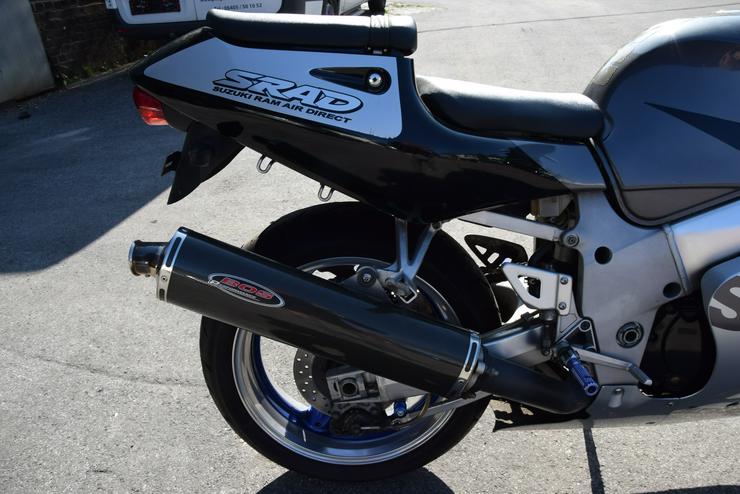 Bild 12: Suzuki GSX-R 600 BOS Carbon Sportauspuff Motorradständer Soziusab