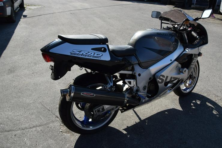 Bild 6: Suzuki GSX-R 600 BOS Carbon Sportauspuff Motorradständer Soziusab
