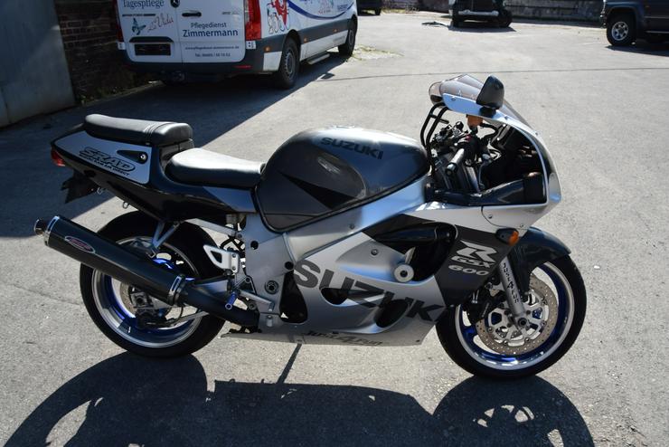 Bild 5: Suzuki GSX-R 600 BOS Carbon Sportauspuff Motorradständer Soziusab