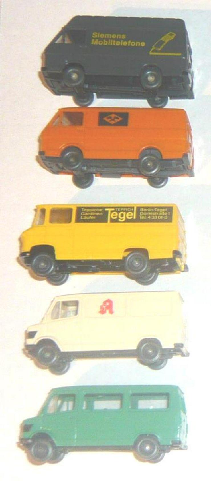 Wiking alt 1:87 5 Lieferwagen Kleinbus MB 207 MB L406 VW LT28