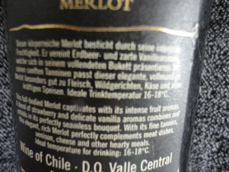 Bild 4: Merlot 2005 " Espiritu de Chile" 0,75 cl / 13,5 % Vol. NEU