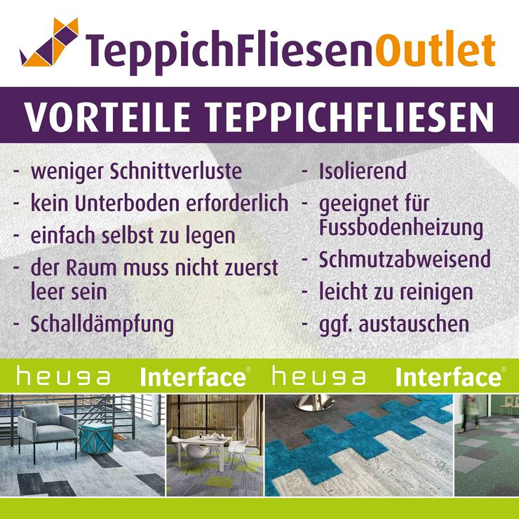 Bild 5: Dekorative graue Interface-Teppichfliesen mit Muster