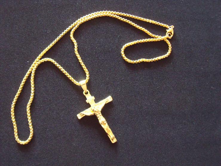 Bild 6: 3 St Herren Kette Schmuck , Silber Kette mit Kulon .
