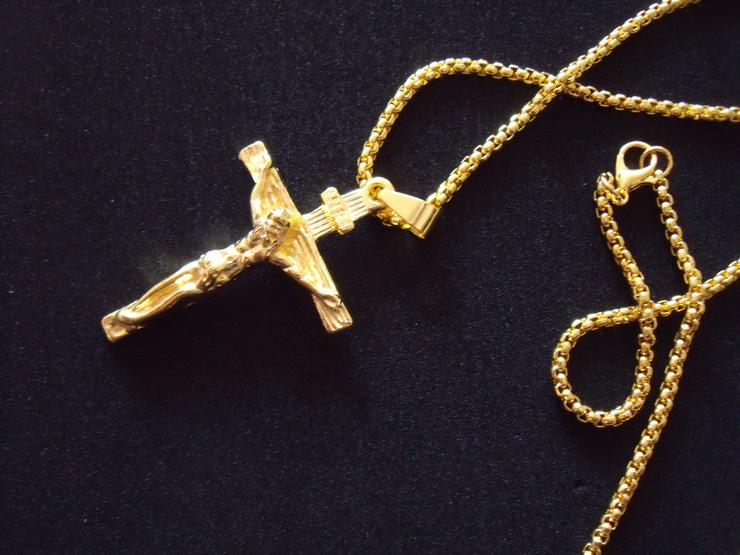 Bild 4: 3 St Herren Kette Schmuck , Silber Kette mit Kulon .