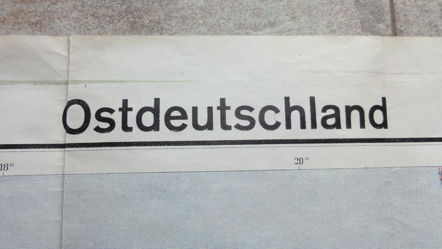 Bild 3: Alte Landkarte Ostdeutschland aus 1940/1942