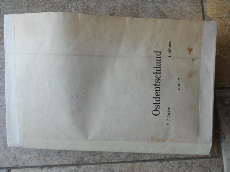 Bild 8: Alte Landkarte Ostdeutschland aus 1940/1942