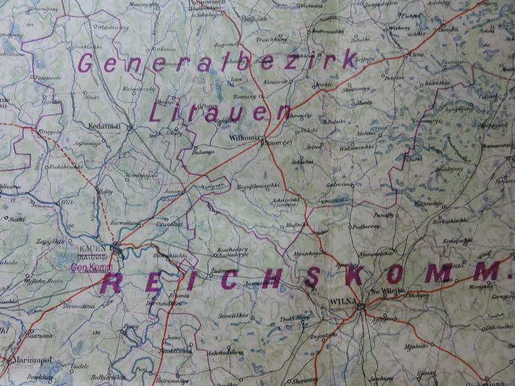 Bild 4: Alte Landkarte Ostdeutschland aus 1940/1942