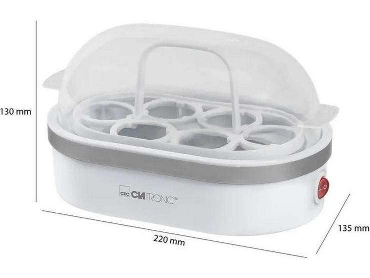 Bild 6: Elektrischer Eierkocher „CLATRONIC EK 3497“ für 6 Eier, unbenutzt & günstig!