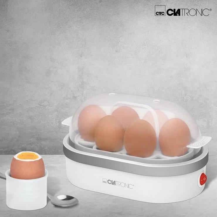 Bild 7: Elektrischer Eierkocher „CLATRONIC EK 3497“ für 6 Eier, unbenutzt & günstig!