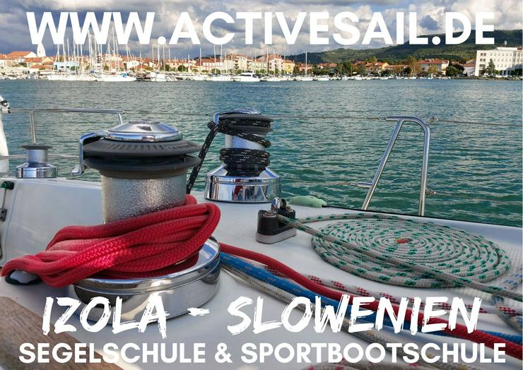 Bild 4: SKS Segelschein Ausbildung im  kleinen Team mit max. 4 Teilnehmern. 1 Woche in der Adria - Istrien - Kroatien. Incl. kostenfreier Praxis Ausbildung zum Sportbootführerschein.
