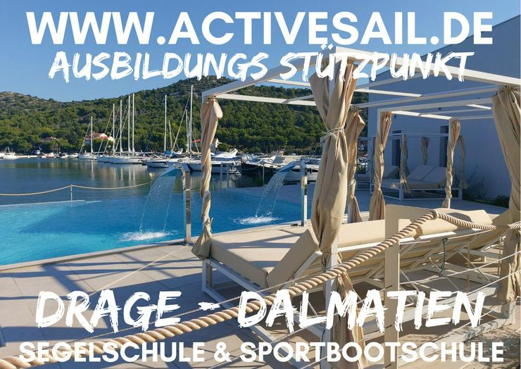 Bild 3: SKS Segelschein Ausbildung im  kleinen Team mit max. 4 Teilnehmern. 1 Woche in der Adria - Istrien - Kroatien. Incl. kostenfreier Praxis Ausbildung zum Sportbootführerschein.