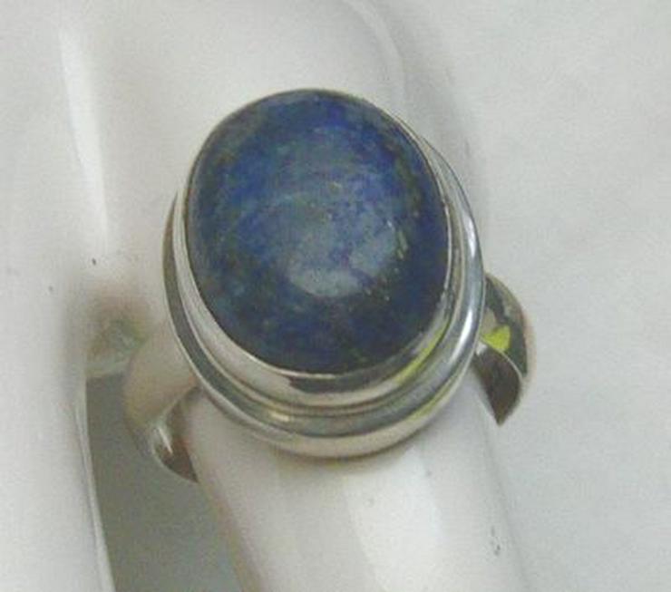 Bild 2: Ring, 925 Silber mit gefassten Lapislazulu