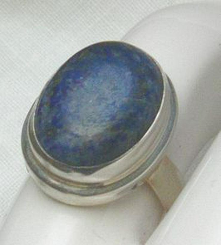 Bild 6: Ring, 925 Silber mit gefassten Lapislazulu