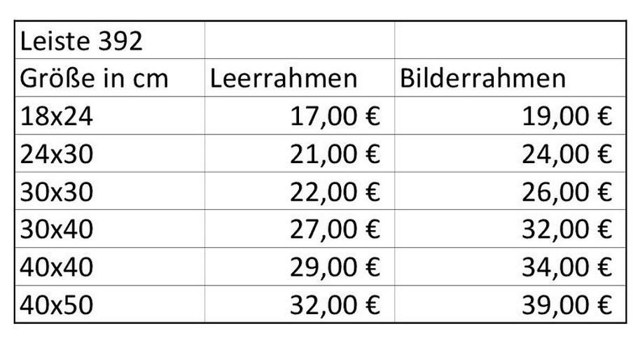 Bild 5: Leerrahmen und Bilderrahmen in alle Größen Gold oder Schwarz 392