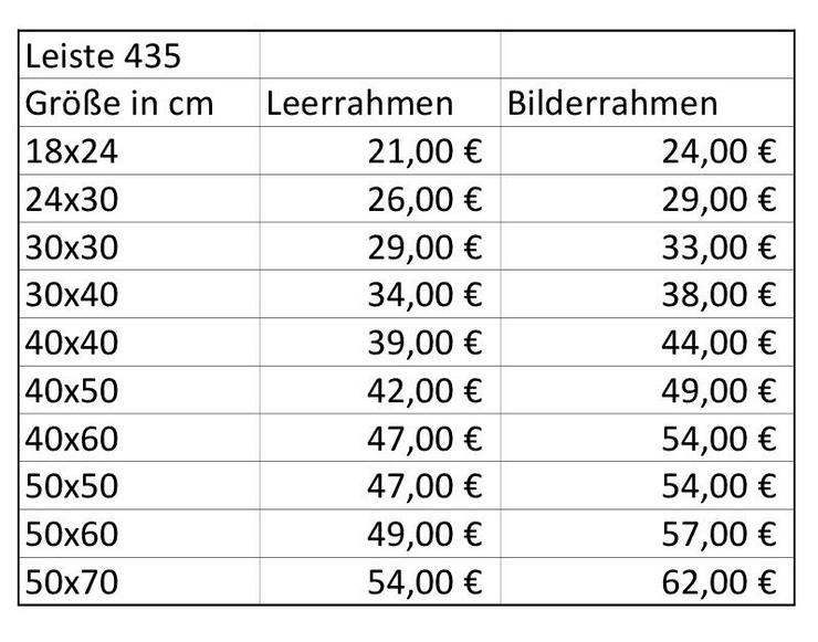 Bild 5: Leerrahmen und Bilderrahmen in alle Größen Gold oder Schwarz 435