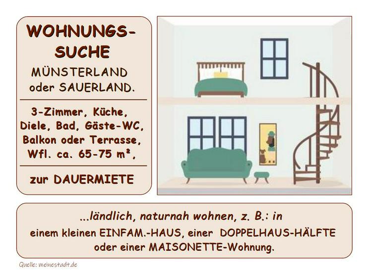 GESUCH: eine edle 3-Zimmer MAISONETTE-Wohnung zur Miete in NRW - ab 2026.