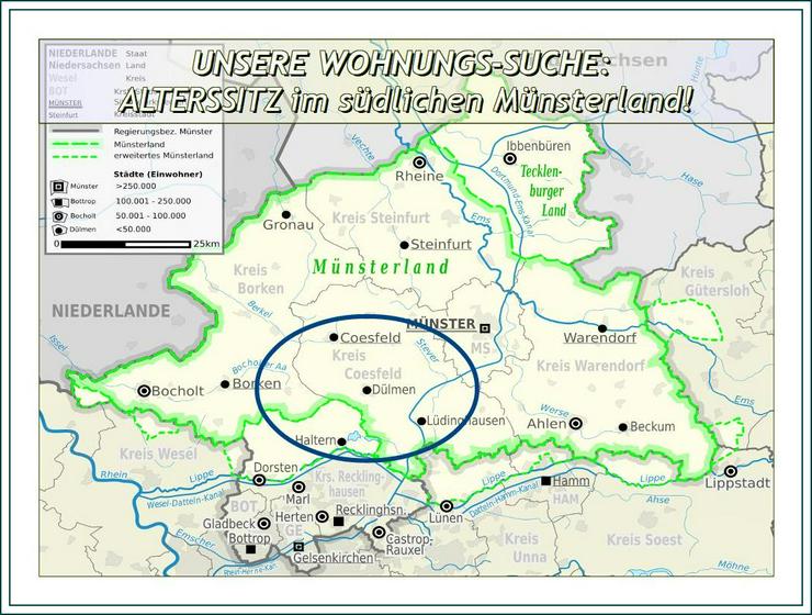 Bild 6: Miet-GESUCH: MAISONETTE, 3 ZKDB WOHNUNG, kleines HAUS o. kleinen BUNGALOW im MÜNSTERLAND oder SAUERLAND - ab 03/26.
