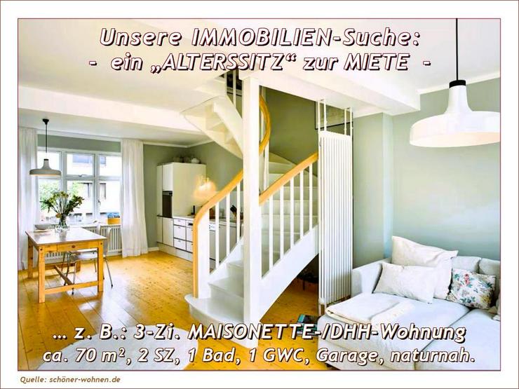 Miet-GESUCH: MAISONETTE, kleines HAUS oder kleinen BUNGALOW, 3 ZKDB im MÜNSTERLAND oder SAUERLAND - ab 03/26. - Wohnung mieten - Bild 1