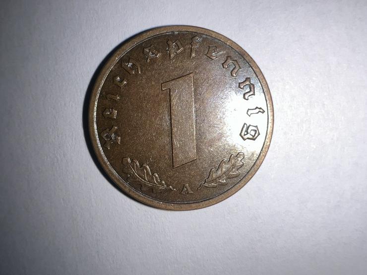 Bild 3: 1 Reichspfennig 1939 „A“ Kursmünze Deutsches Reich 3. Reich