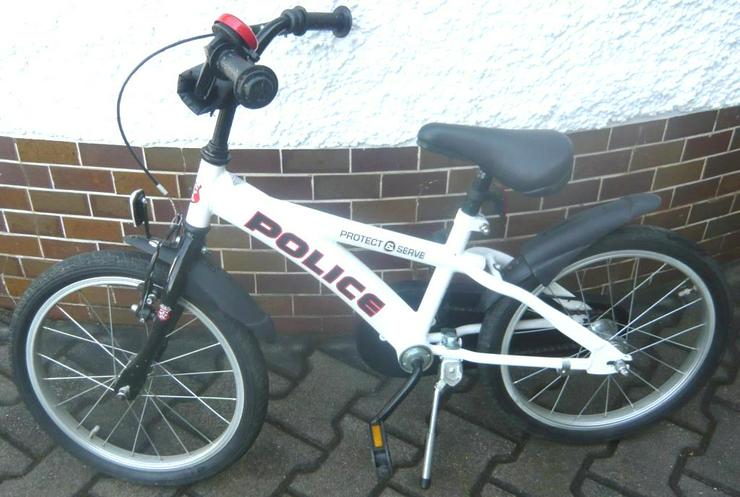 Kinder Fahrrad 18 Zoll x 1,75 Protect Police weiß TOP